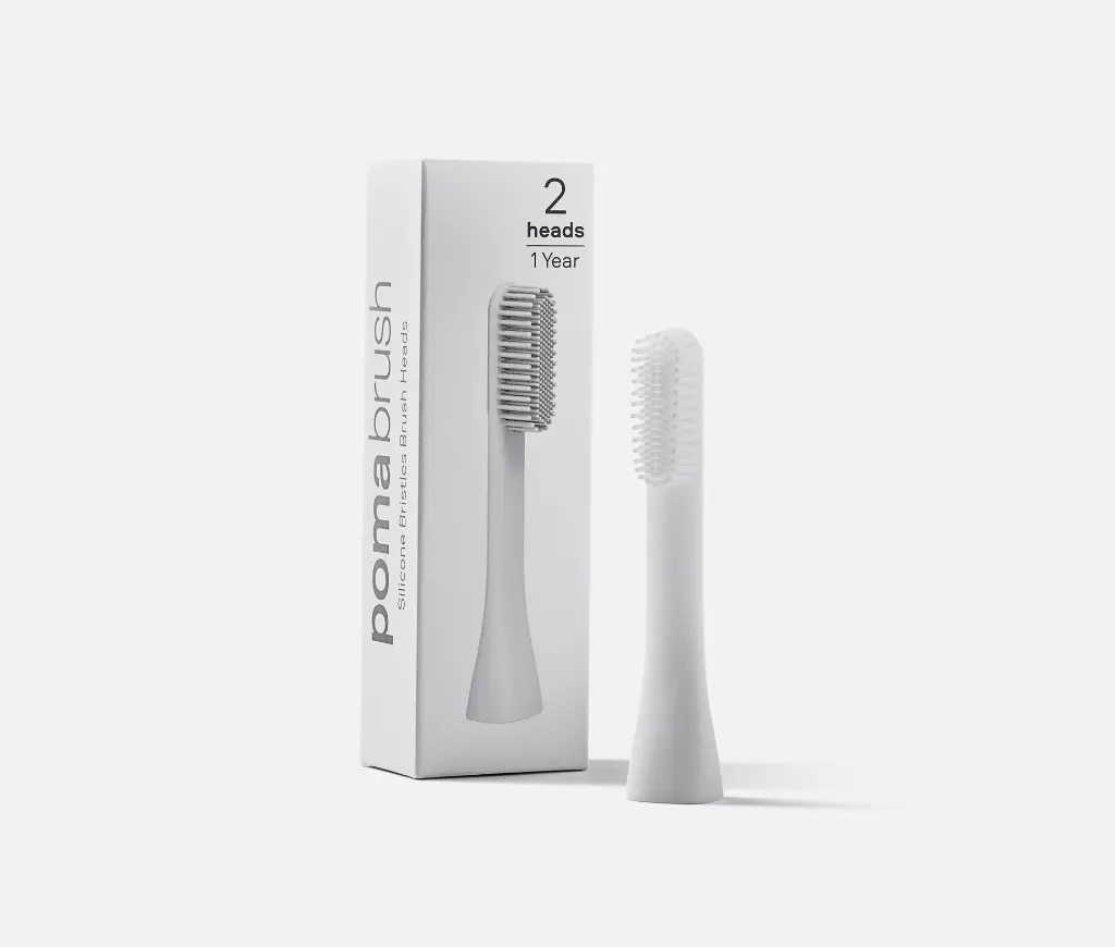 Pomadent_Pomabrush_Bits_White_2 pack_Silicone_Standard packshot_F.webp