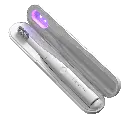 pomabrush_2_white_charging_case_UV_on.webp