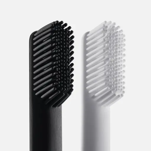 Pomabrush - Pure Silicone Brush Heads - Extra Soft Bristles - Pack of 2 - 1 Year Supply