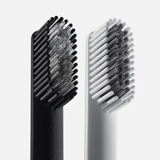 Pomabrush - Nylon-Silicone Brush Heads - Medium Bristles - Pack of 4 - 1 Year Supply